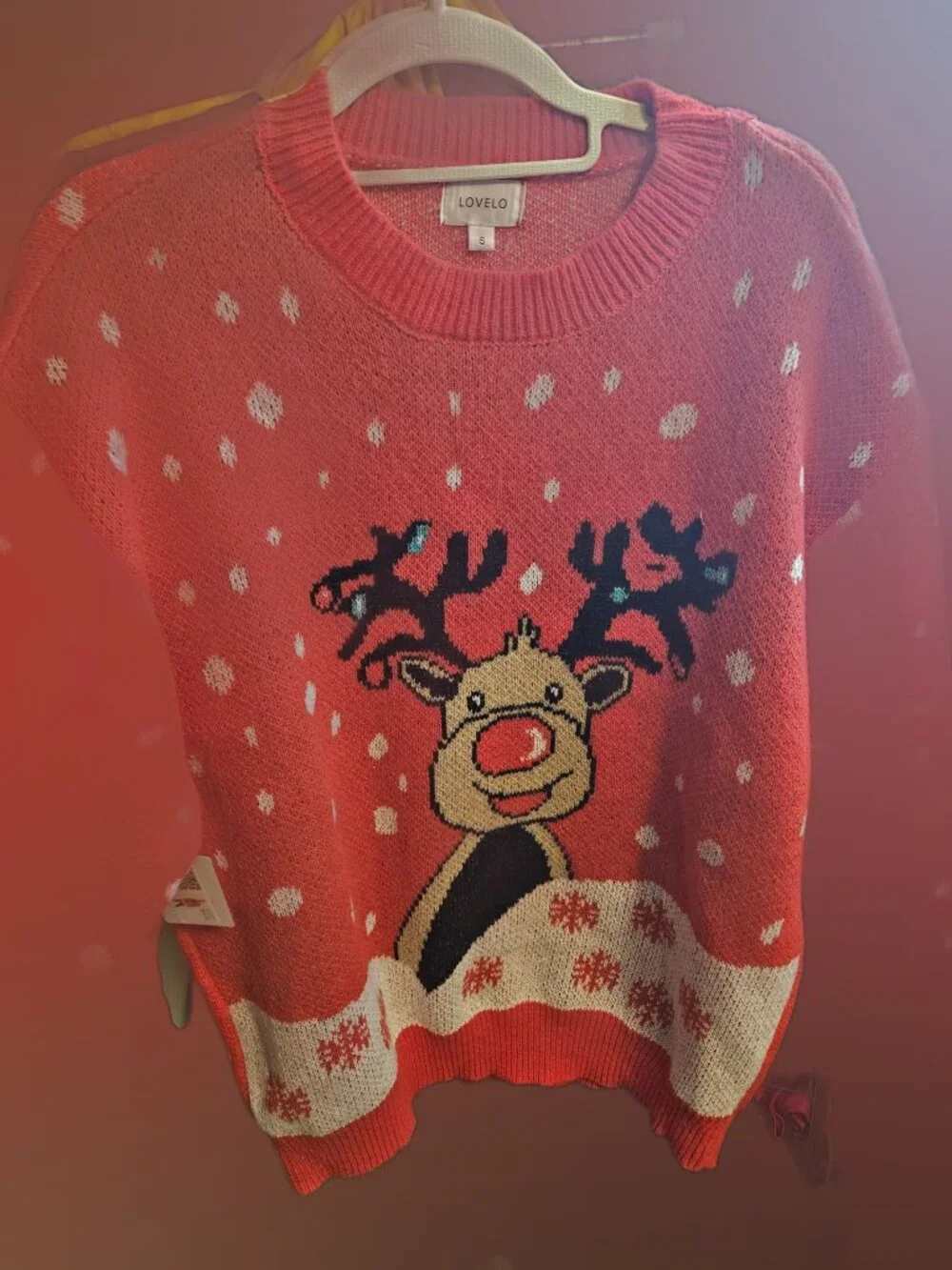 NWT Christmas Sweater Bundle Set of 3 Rudolph Sequin Tree Navy Fair Isle Sz S
